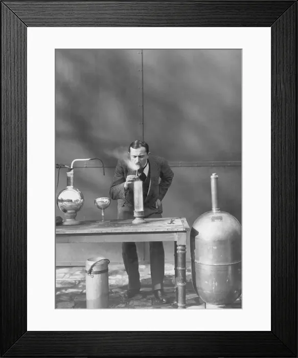 Framed Print : Georges Claude Ligufying Gases Of Air Framed Print : Georges Claude Ligufying Gases Of Air