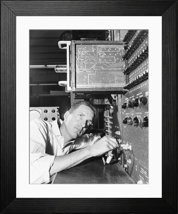 Framed Print : Technician Working @ Circuits Of Compute Framed Print : Technician Working @ Circuits Of Compute