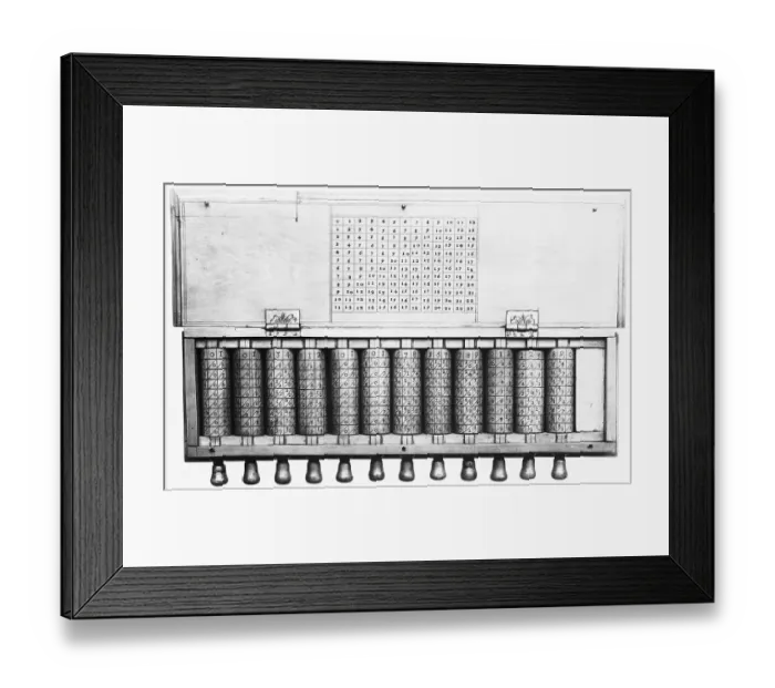 Framed Print : Calculating Device Framed Print : Calculating Device