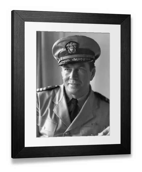 Framed Print : Gene Tunney In Naval Uniform Framed Print : Gene Tunney In Naval Uniform