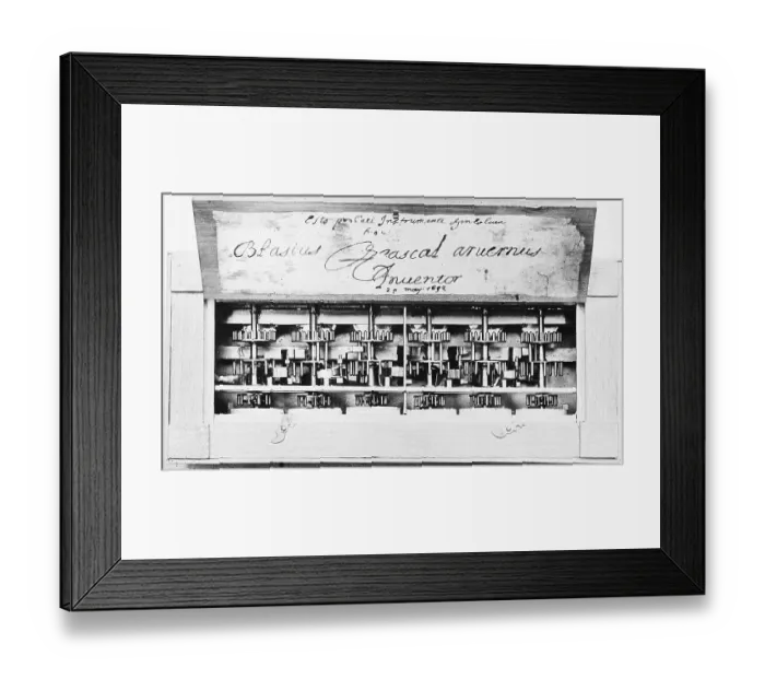 Framed Print : Replica of Calculating Machine Framed Print : Replica of Calculating Machine