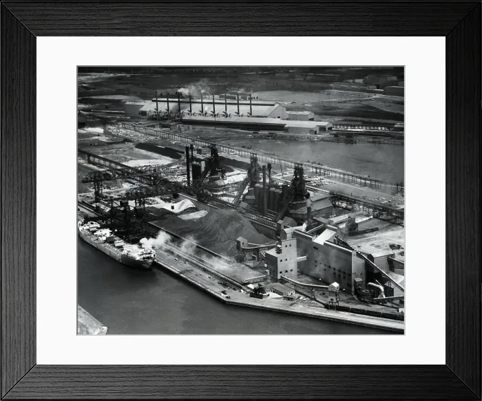 Framed Print : Overhead Of Steel Manufacturing Plant Framed Print : Overhead Of Steel Manufacturing Plant