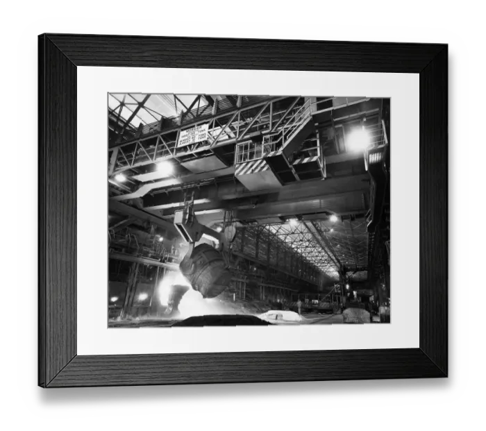 Framed Print : Interior View Of Steel Plant Framed Print : Interior View Of Steel Plant