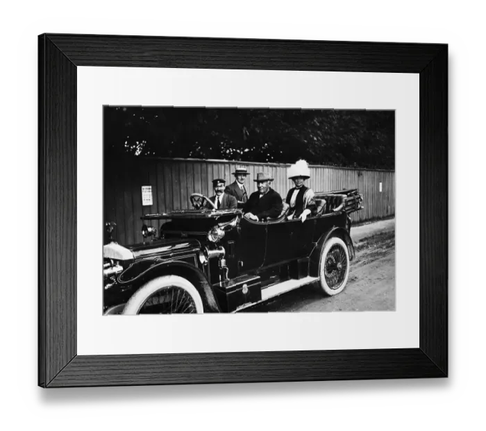 Framed Print : Thoams Edison & Wife Seated Convertable Framed Print : Thoams Edison & Wife Seated Convertable