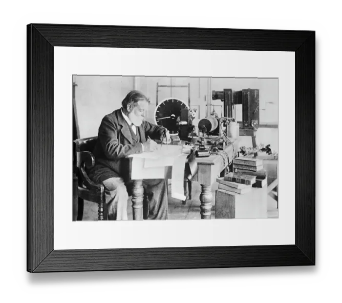 Framed Print : Etienne Jules Marey Seated In Laboratory Framed Print : Etienne Jules Marey Seated In Laboratory