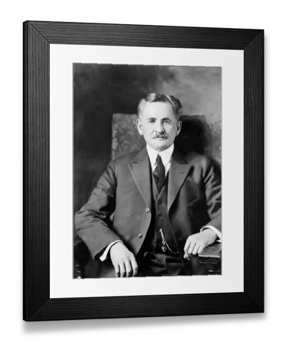 Framed Print : Albert Michelson Seated Portrait