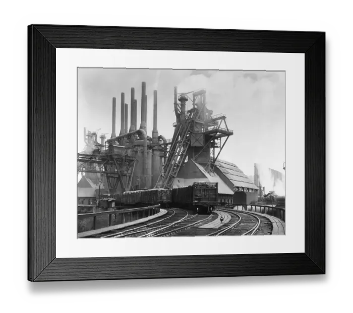 Framed Print : Blast Furnace Of The Carnegie Steel Corp Framed Print : Blast Furnace Of The Carnegie Steel Corp