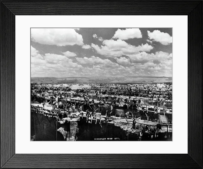 Framed Print : Kimberley Mine View Of Diamond Mining Framed Print : Kimberley Mine View Of Diamond Mining
