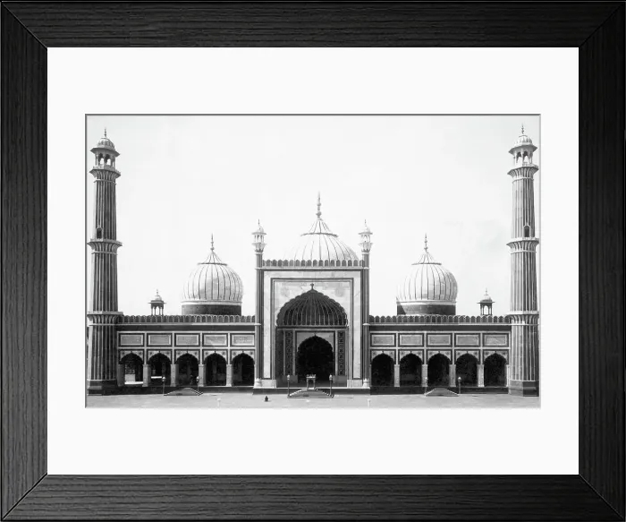 Framed Print : Facade and Domes of Jami Mosque