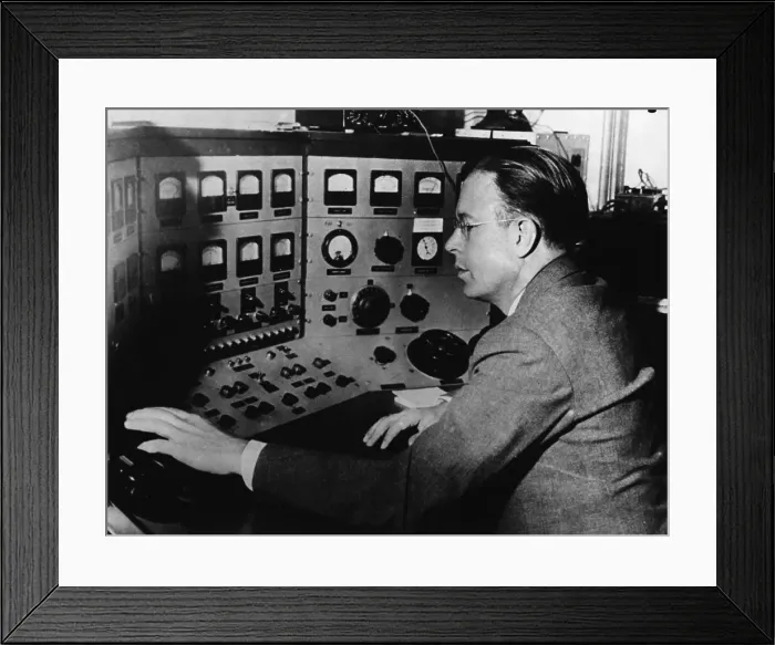 Framed Print : Ernest Orlando Lawrence @ Control Panel Framed Print : Ernest Orlando Lawrence @ Control Panel