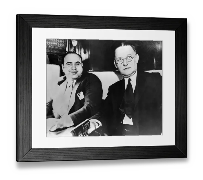 Framed Print : Al Capone Enroute To Atlanta Jail Framed Print : Al Capone Enroute To Atlanta Jail