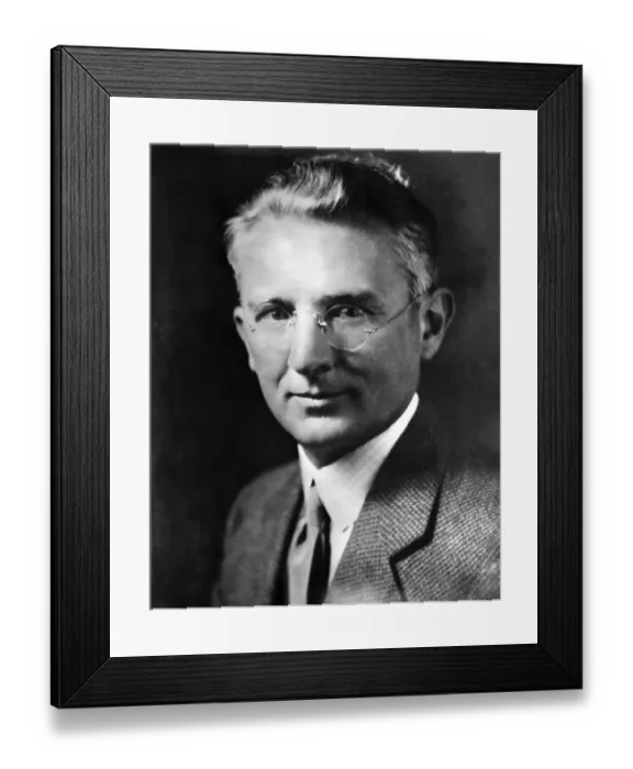 Framed Print : Writer and Lecturer Dale Carnegie Framed Print : Writer and Lecturer Dale Carnegie