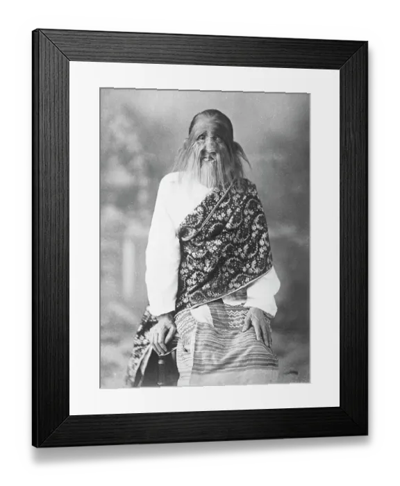 Framed Print : Seated Woman W / Hair Covering Face Framed Print : Seated Woman W / Hair Covering Face