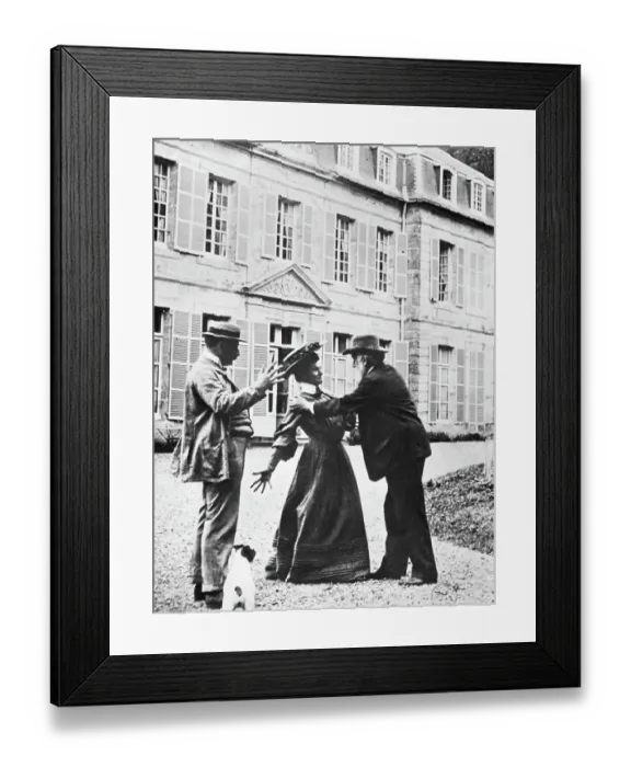 Framed Print : Degas Greeting Friend'S Wife Framed Print : Degas Greeting Friend'S Wife