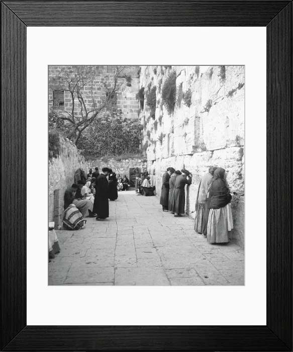 Framed Print : Jewish People at the Western Wall Framed Print : Jewish People at the Western Wall