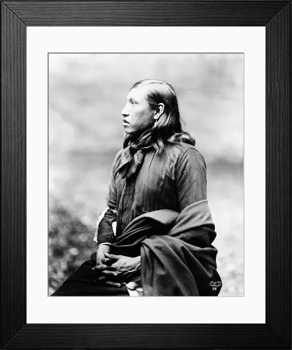 Framed Print : Indian Seated, Hands Folded Framed Print : Indian Seated, Hands Folded