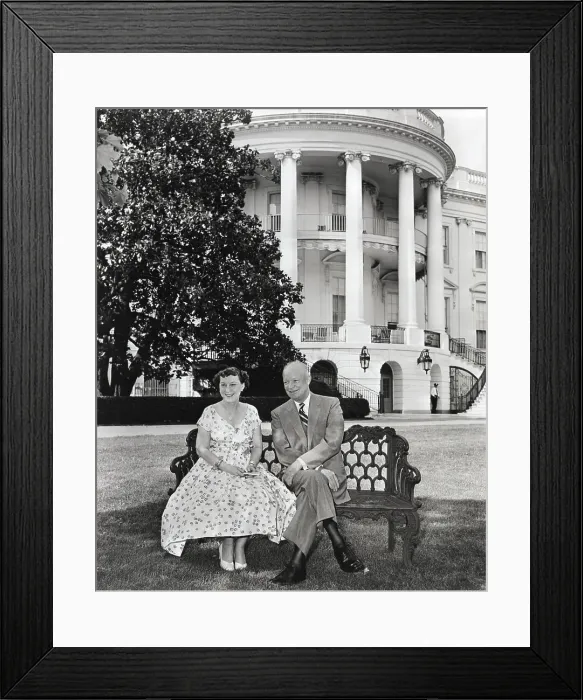Framed Print : Dwight D. Eisenhower And Mamie