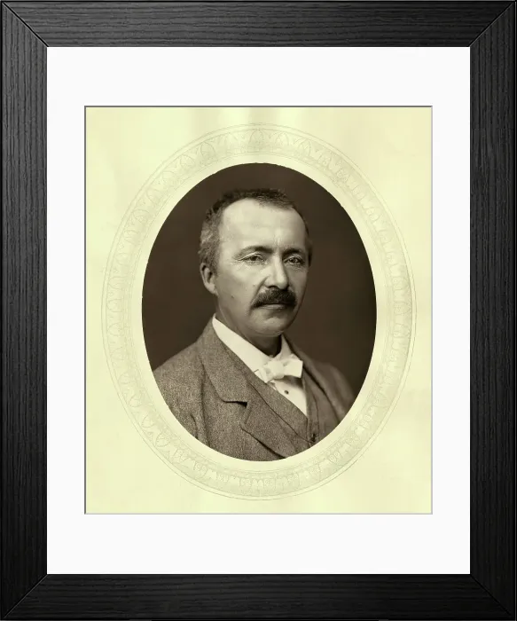 Framed Print : Portrait Of Heinrich Schliemann Framed Print : Portrait Of Heinrich Schliemann