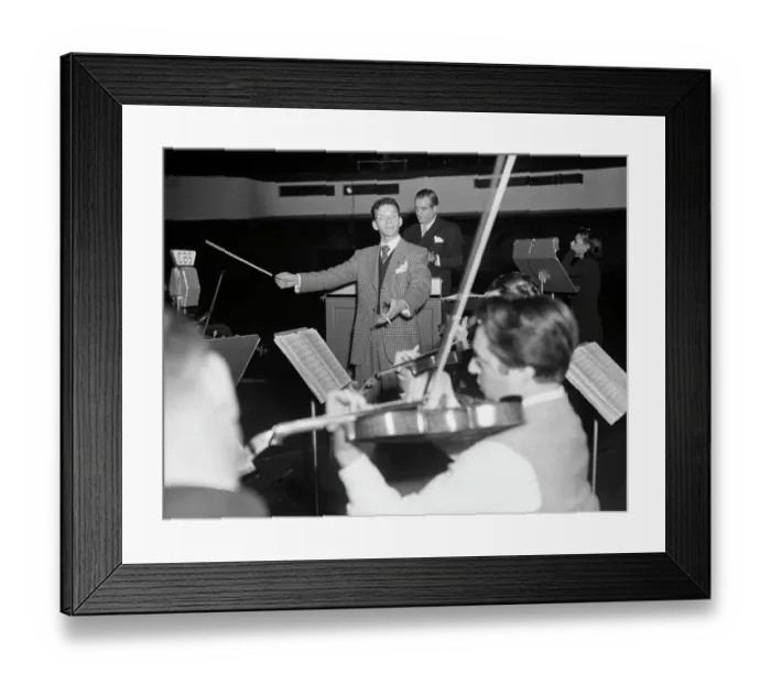 Framed Print : Frank Sinatra Conducting With Cigarette Framed Print : Frank Sinatra Conducting With Cigarette