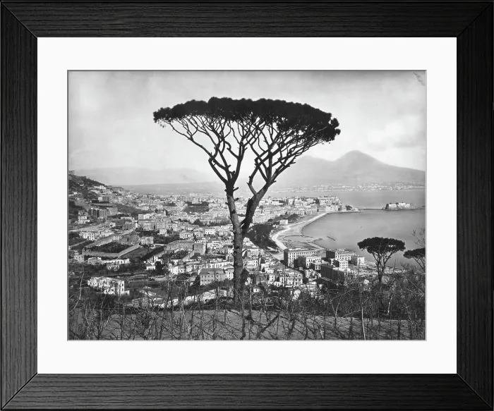 Framed Print : Panoramic Aerial View Of Naples Framed Print : Panoramic Aerial View Of Naples