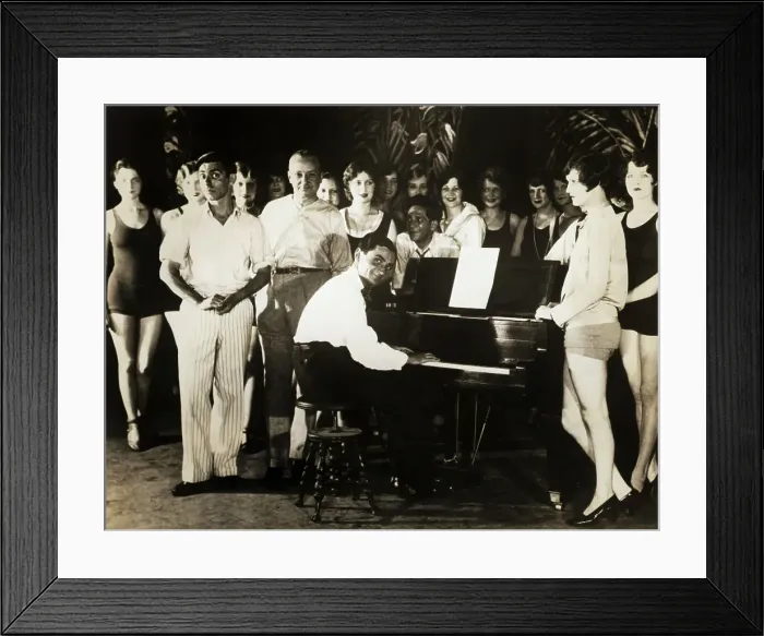 Framed Print : Irving Berlin and Eddie Cantor Rehearsing Framed Print : Irving Berlin and Eddie Cantor Rehearsing