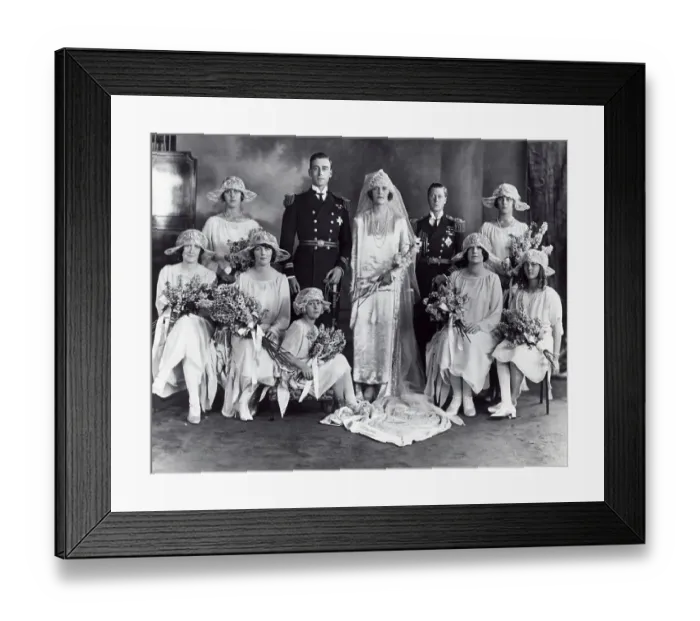 Framed Print : Wedding Party Of Earl Louis Mountbatten