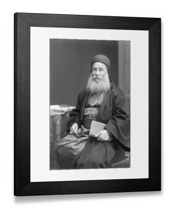 Framed Print : Eastern Christian Clergyman Seated Framed Print : Eastern Christian Clergyman Seated