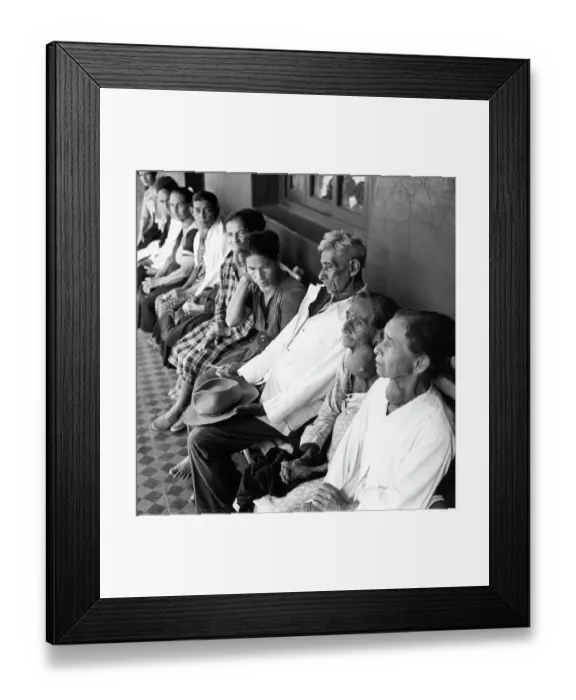 Framed Print : Goiter Patients In Paraguay Framed Print : Goiter Patients In Paraguay