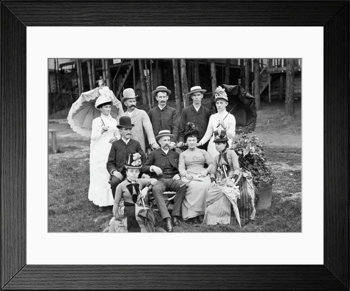Framed Print : Gay Nineties Summer Excursion Group Framed Print : Gay Nineties Summer Excursion Group
