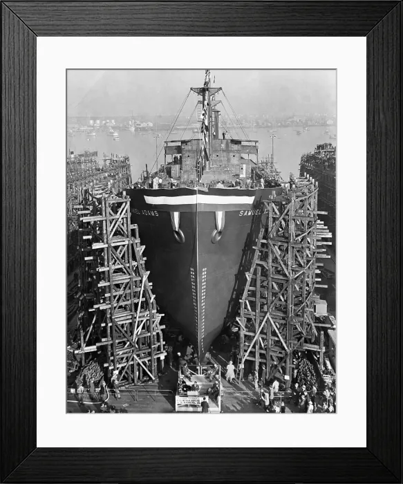 Framed Print : Liberty Ship Samuel Adams In Dry Dock Framed Print : Liberty Ship Samuel Adams In Dry Dock