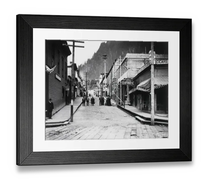 Framed Print : Klondike Gold Rush Seward Street Framed Print : Klondike Gold Rush Seward Street