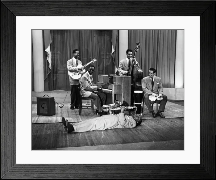 Framed Print : Nat King Cole Witrh Band; One On Floor Framed Print : Nat King Cole Witrh Band; One On Floor