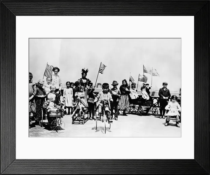 Framed Print : Children Playing On Roof Garden; Ellis I Framed Print : Children Playing On Roof Garden; Ellis I