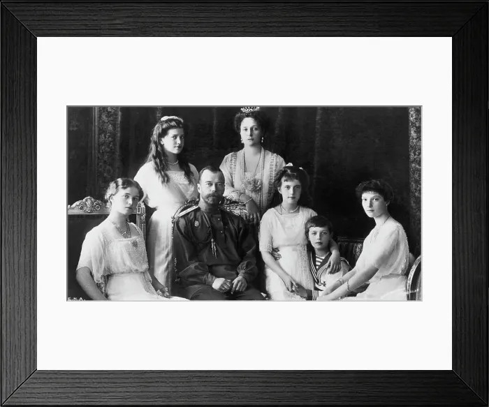 Framed Print : Nicholas II Surrounded by Family Framed Print : Nicholas II Surrounded by Family