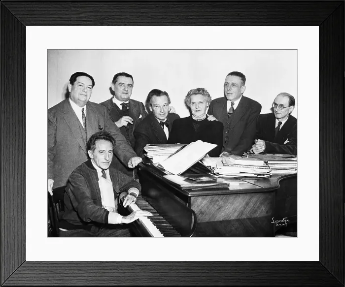Framed Print : Les Six Group Of French Composers
