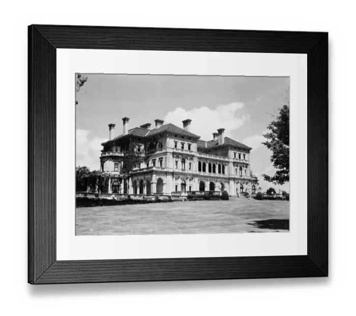 Framed Print : View Of The Breakers Mansion In Ri Framed Print : View Of The Breakers Mansion In Ri