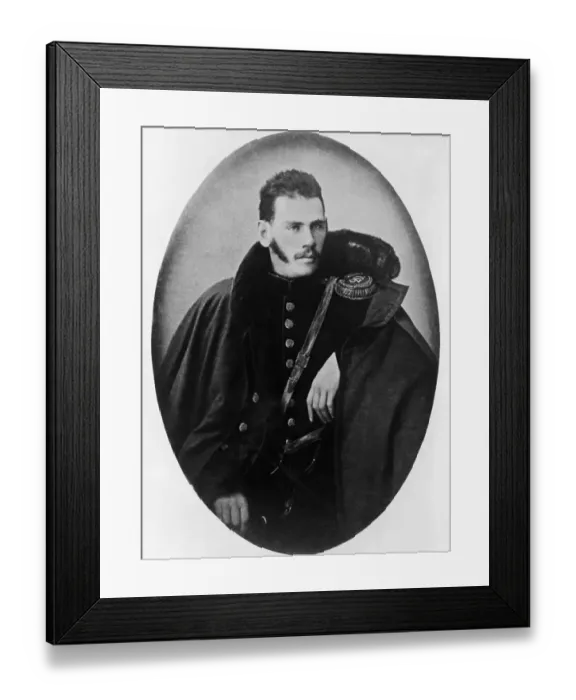 Framed Print : Novelist Leo Tolstoy as Crimean Army Officer Framed Print : Novelist Leo Tolstoy as Crimean Army Officer