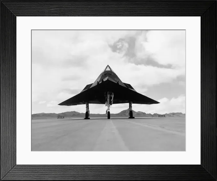 Framed Print : Stealth Fighter On Runway Framed Print : Stealth Fighter On Runway
