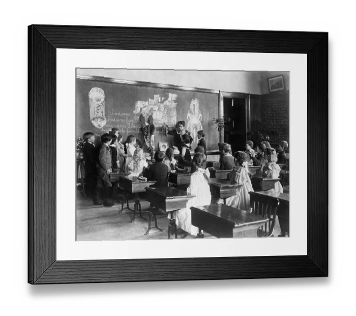 Framed Print : Teacher In Front Of Classroom Framed Print : Teacher In Front Of Classroom