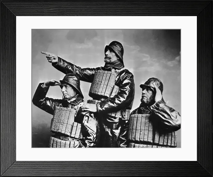 Framed Print : Sailors in Cork Life-Vests Framed Print : Sailors in Cork Life-Vests