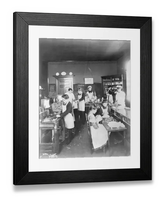 Framed Print : School; Manual Training Lab