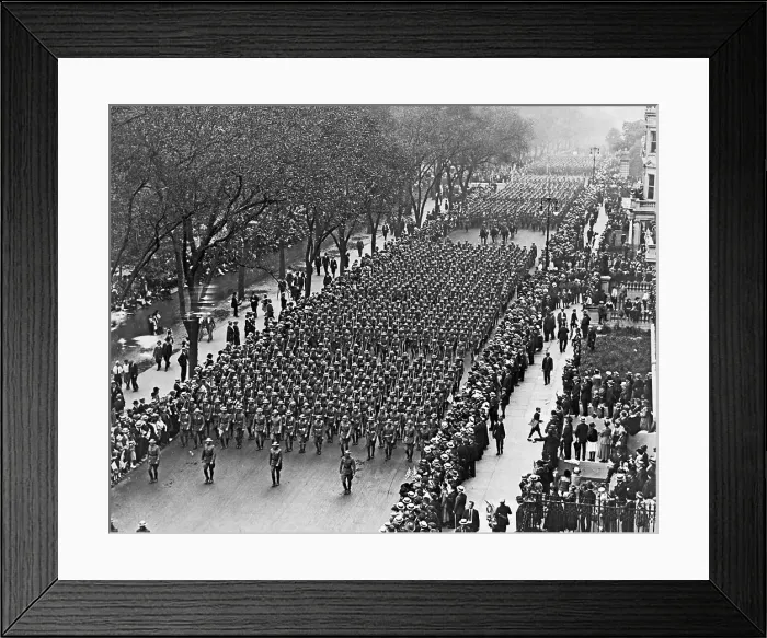 Framed Print : World War I Parade up Fifth Avenue Framed Print : World War I Parade up Fifth Avenue