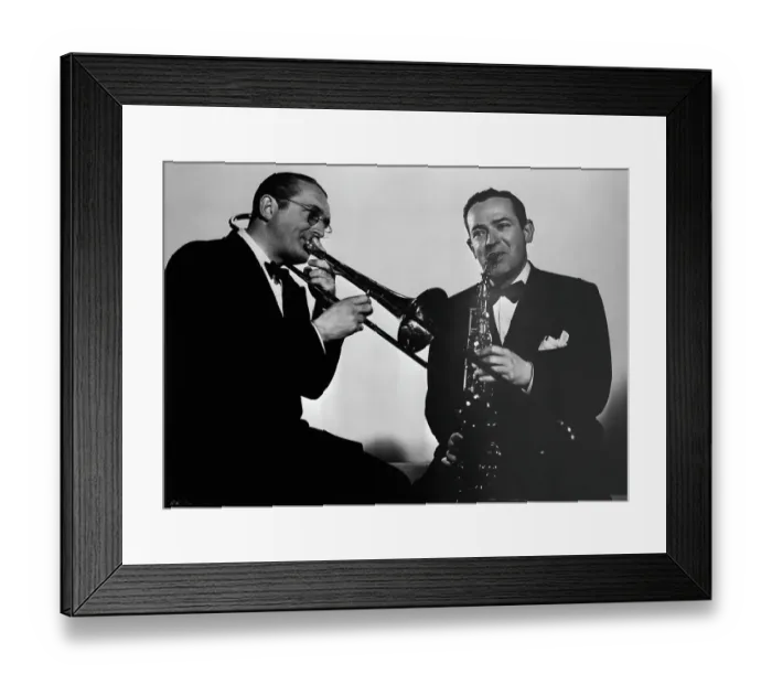 Framed Print : The Dorsey Bros. Playing Sax, Trombone Framed Print : The Dorsey Bros. Playing Sax, Trombone