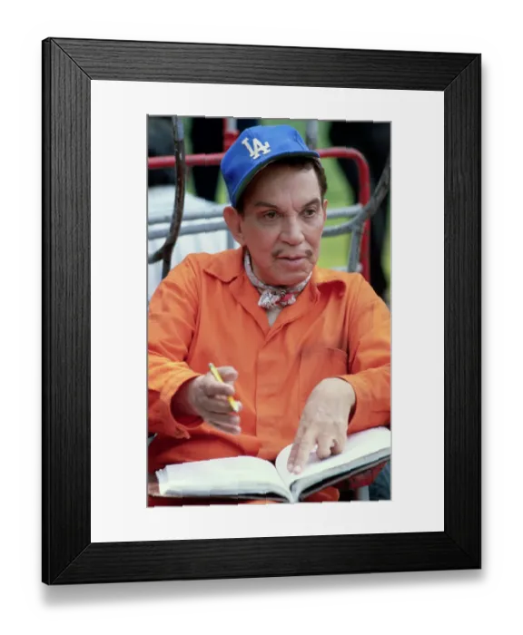 Framed Print : Mario Cantinflas Moreno Reading Framed Print : Mario Cantinflas Moreno Reading