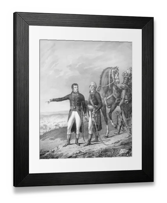 Framed Print : Napoleon Giving Orders With Berthier on War Scene Framed Print : Napoleon Giving Orders With Berthier on War Scene