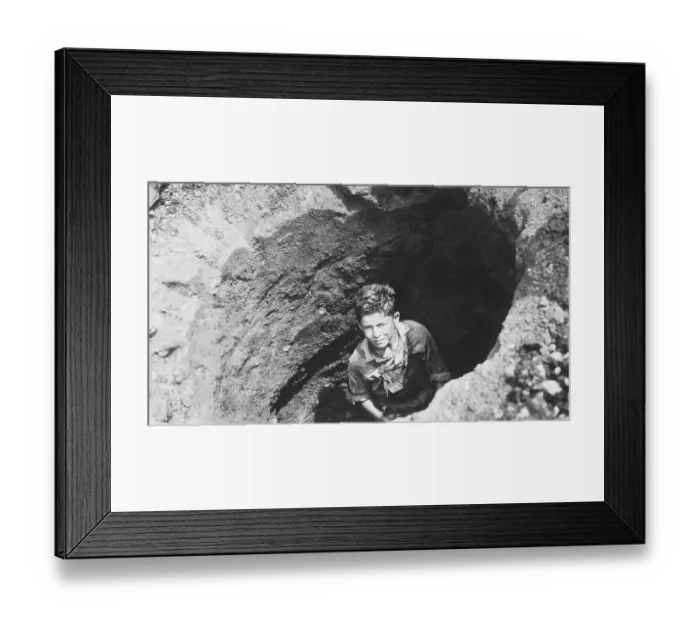 Framed Print : A 13 Year Old Tiff Miner Framed Print : A 13 Year Old Tiff Miner