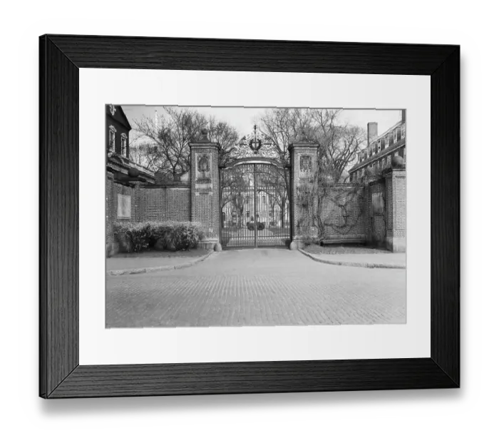 Framed Print : Gate Entrance to Harvard University Framed Print : Gate Entrance to Harvard University