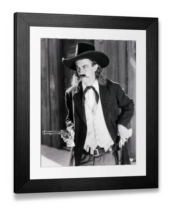 Framed Print : Gun Wielding Cowboy Of The Old West