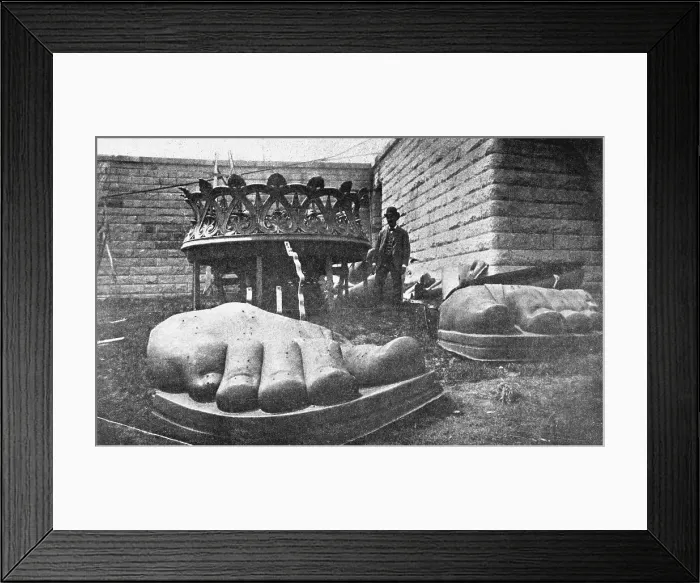 Framed Print : Statue Of Liberty Toes And Torch