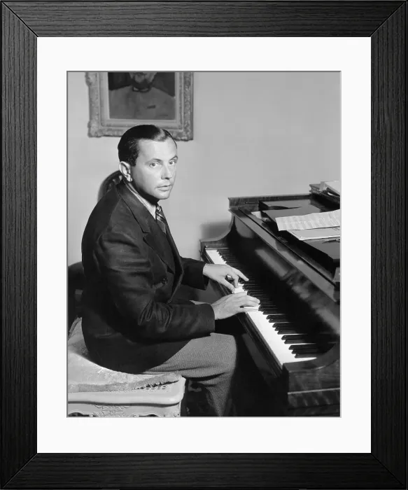 Framed Print : Vernon Duke Playing Piano Framed Print : Vernon Duke Playing Piano